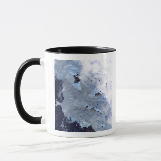 Caneca Um pequeno campo de geleiras rodeia Baffin Bay (Esquerda)