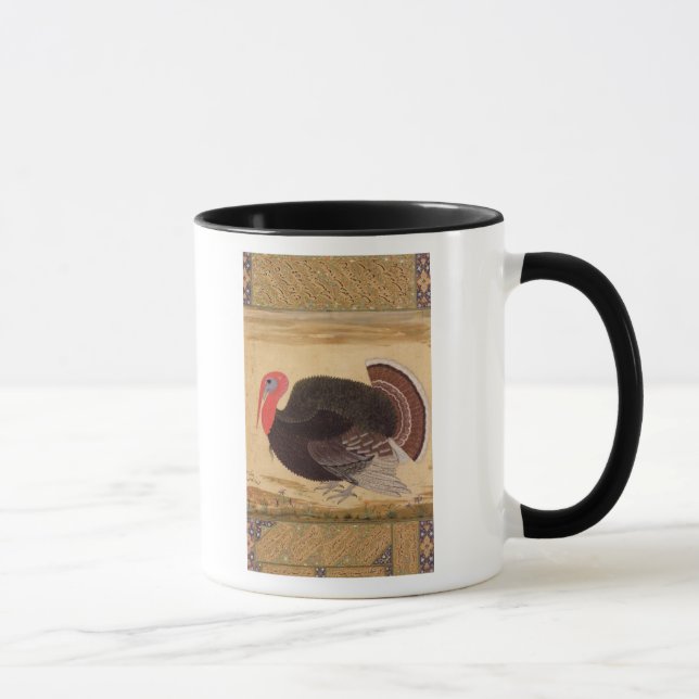 Caneca Um peru, trazido a Jahangir (Direita)