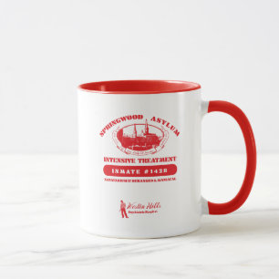 Caneca Um pesadelo na Elm Street   Asilo de Springwood