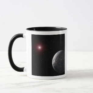 Caneca Um planeta gelado/rochoso orbitando uma estrela es