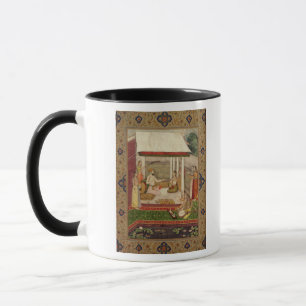 Caneca Um príncipe e uma princesa Listening à música