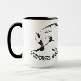 Caneca Um produto legal que dá a cavalos do salvamento