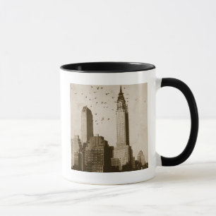 Caneca Um rebanho do voo dos pássaros
