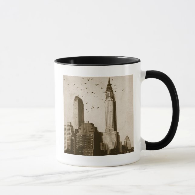Caneca Um rebanho do voo dos pássaros (Direita)