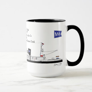 Caneca Um Towboat nomeado Frank C. Margem