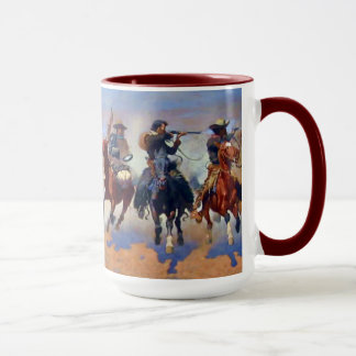 Caneca Um traço para a madeira, Frederic Remington