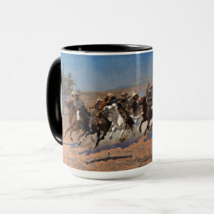 Caneca Um Traço para a Madeira por Frederic Remington