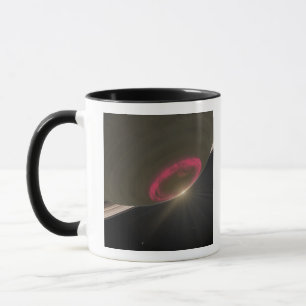 Caneca Uma aurora vermelha-cereja