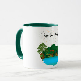 Caneca Uma beleza e tranquilidade da vida na natureza