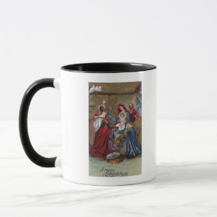 Caneca Uma cena alegre de ChristmasNativity