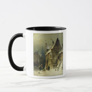 Caneca Uma cidade pequena no Rhine