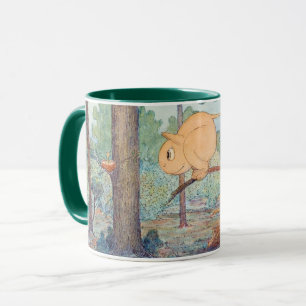 Caneca Uma criatura "Wiggle Much" Olhando para o ninho de