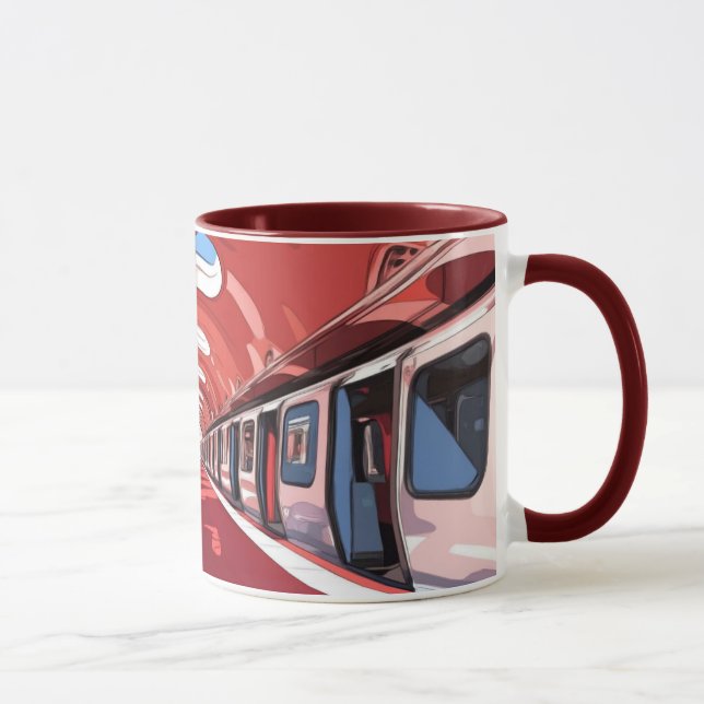 Caneca Uma estação de metrô, provavelmente projetada em u (Direita)