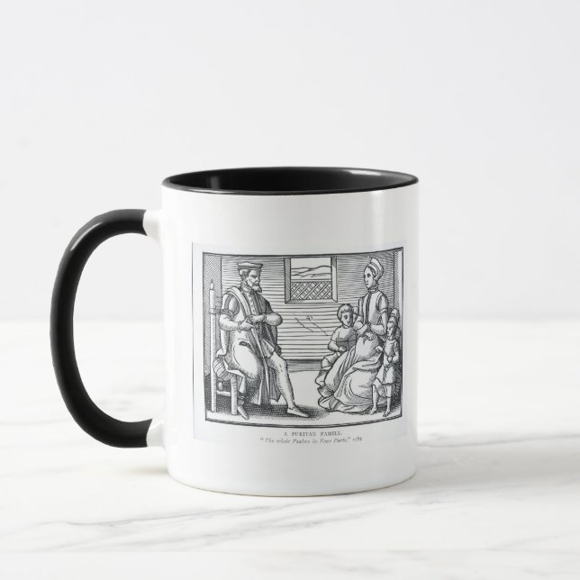 Caneca Uma família do puritano (Esquerda)