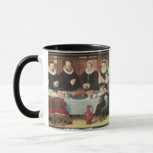 Caneca Uma família que diz a benevolência antes da