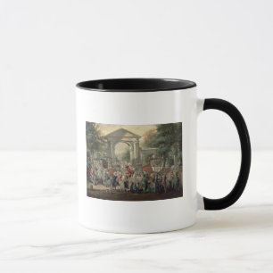 Caneca Uma festa em um jardim botânico, 1775