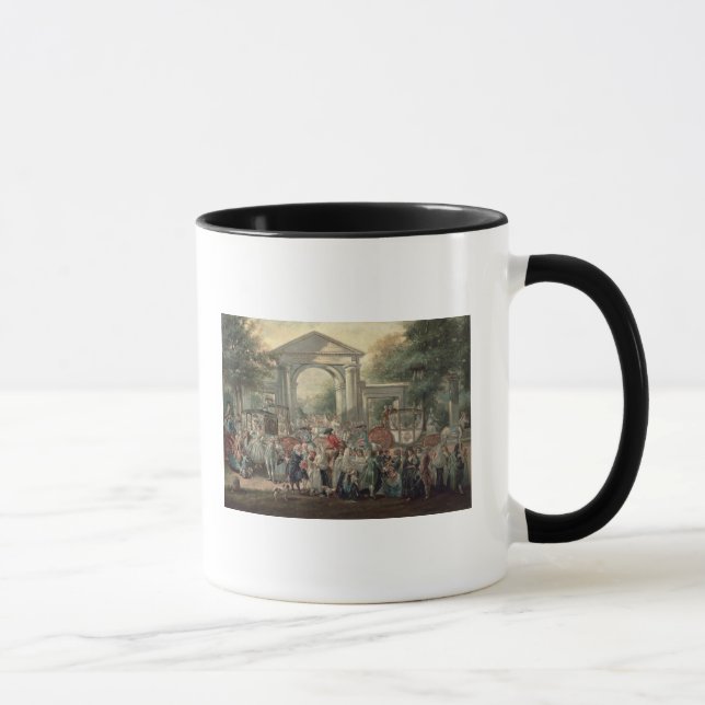 Caneca Uma festa em um jardim botânico, 1775 (Direita)