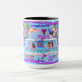 Caneca Uma festa feliz Aniversário do Café