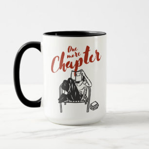 Caneca Uma Garota Amante de Livros Lendo Mais Um Capítulo