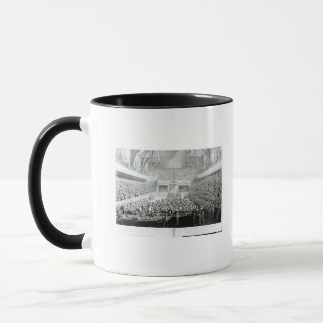 Caneca Uma ideia da experimentação de Warren Hastings (Esquerda)