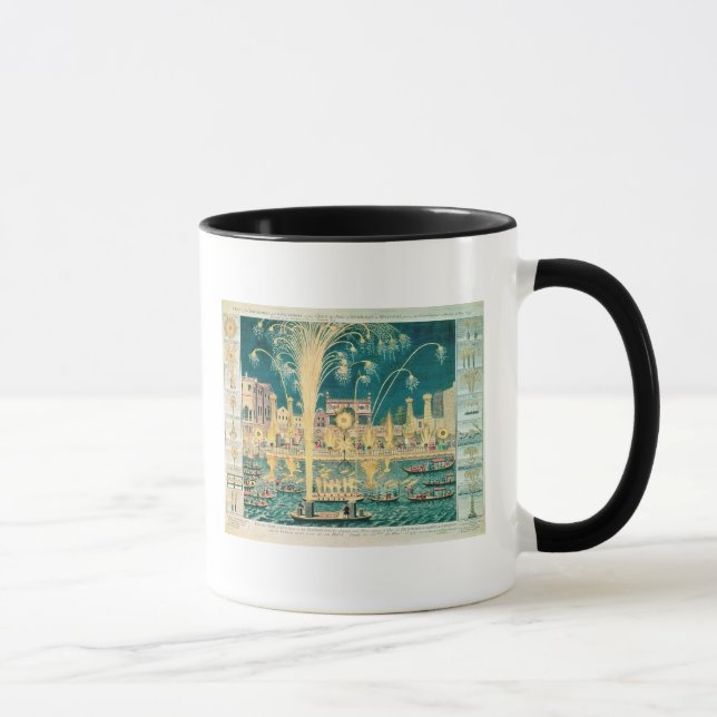 Caneca Uma ideia dos fogos-de-artifício e das iluminações (Direita)
