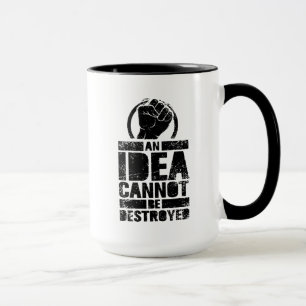 Caneca Uma Ideia Não Pode Ser Destruída