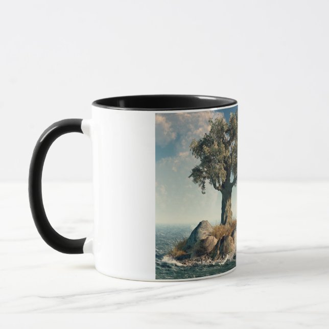 Caneca Uma ilha da árvore (Esquerda)