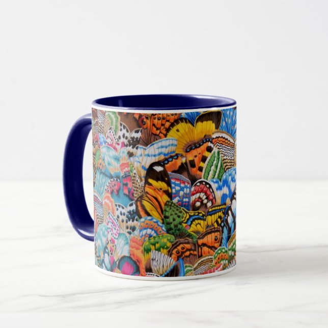 Caneca Uma linda borboleta Tecido Philip Jacobs Wing Mug (Frente Esquerda)