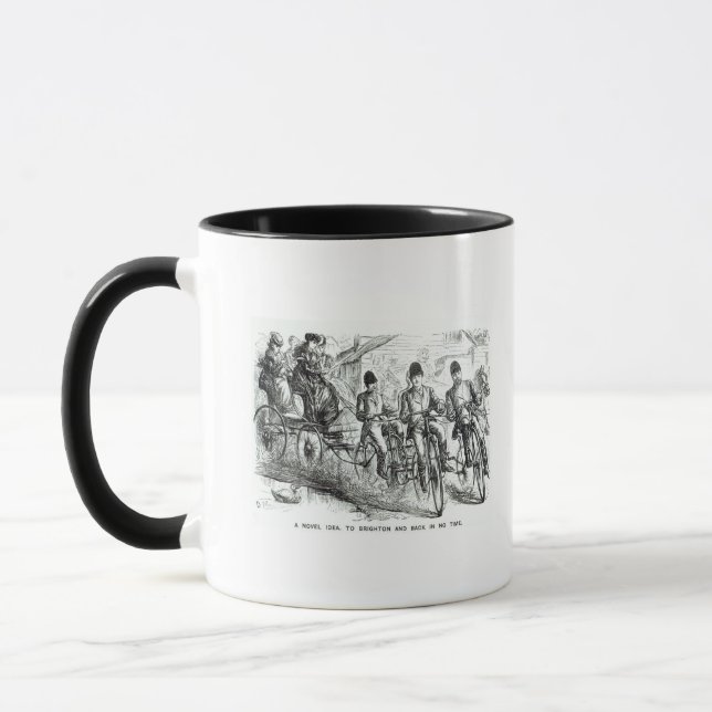 Caneca Uma maneira nova de viajar a Brigghton, 1864 (Esquerda)