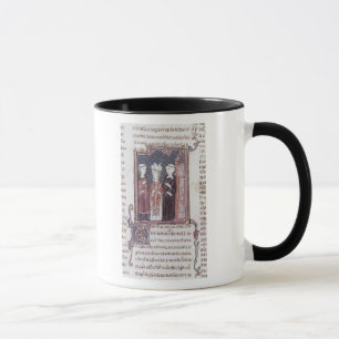 Caneca Uma monge, um Bishop e um abade