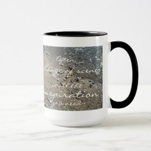 Caneca Uma mudança de cena é toda a inspiração que vo