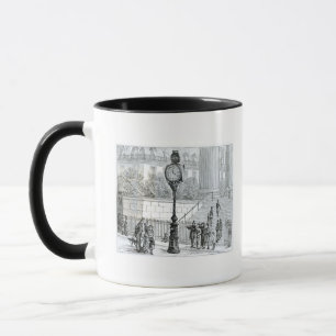 Caneca Uma multidão admira um pulso de disparo pneumáti