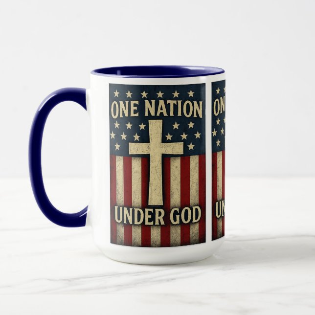 Caneca Uma Nação Sob Deus (Esquerda)