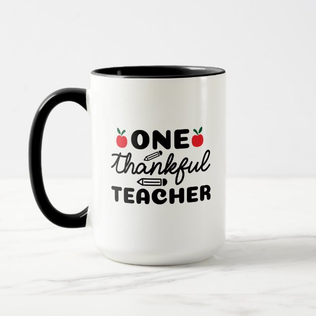 Caneca Uma palavra de gratidão para professores em Wordar (Esquerda)