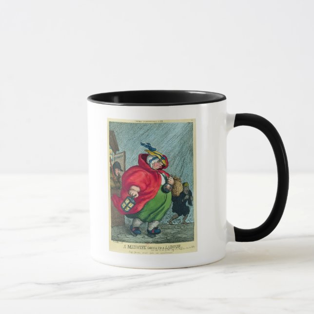 Caneca Uma parteira que vai a um trabalho, 1811 (Direita)