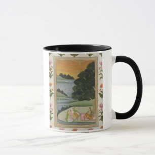Caneca Uma princesa que escuta músicos fêmeas por um ri
