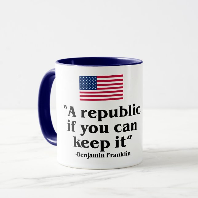CANECA UMA REPÚBLICA SE VOCÊ PODE MANTER A CONSTITUIÇÃO D (Frente Esquerda)