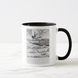 Caneca Uma seção de um mapa de Milão, 1640
