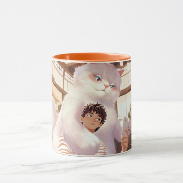 Caneca Uma Selfie com o Gigante Fluffy (Centro)