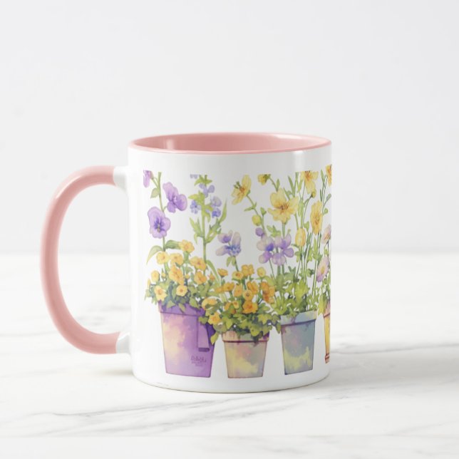 Caneca Uma Sinfonia de Flores Vazadas (Esquerda)