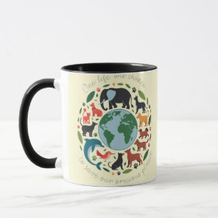 Caneca Uma vida... Uma chance, para salvar nosso planeta!