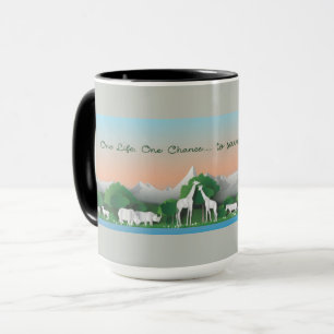 Caneca Uma vida.... Uma chance, para salvar nosso planeta