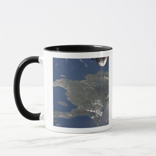 Caneca Uma visão da ilha Caribe de Hispaniola (Esquerda)