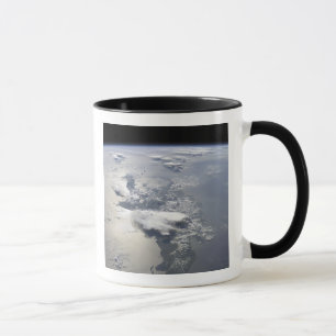 Caneca Uma visão panorâmica da ilha de Hispaniola