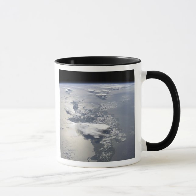 Caneca Uma visão panorâmica da ilha de Hispaniola (Direita)