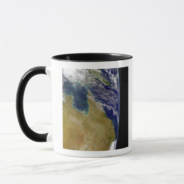 Caneca Uma visão parcial da Terra mostrando a Austrália (Esquerda)