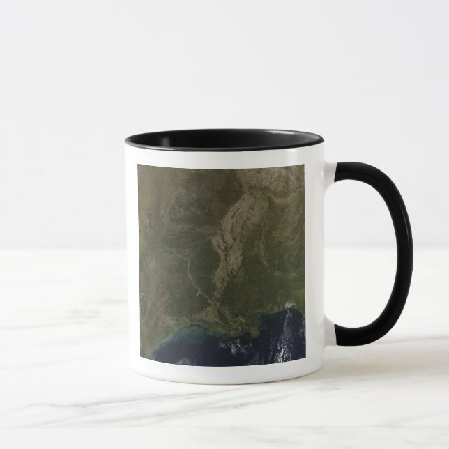 Caneca Uma visão sem nuvens do sul dos Estados Unidos (Direita)