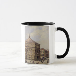 Caneca Uma vista do Baptistry em Florença (painel)