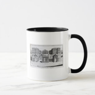 Caneca Uma vista do hospital de Foundling, 1756