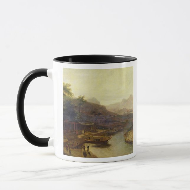 Caneca Uma vista em China: Cultivando a planta de chá, (Esquerda)